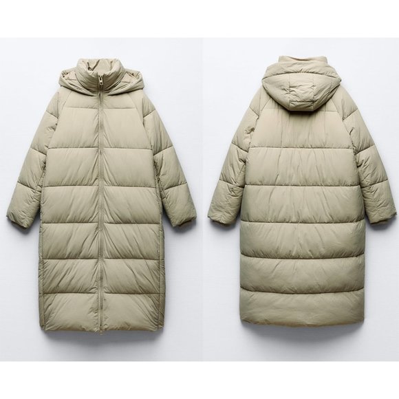 NEW ZARA water and wind protection puffer anorak 3427 size XS - Picture 3 of 3